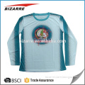 Customized long sleeve running event merchandise , sublimation t-shirt